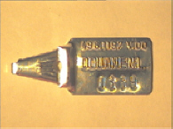Aluminium sluitzegel met identificatiekenmerk 496.1197 V.00