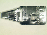 Aluminium sluitzegel met identificatiekenmerk 92/0309DV