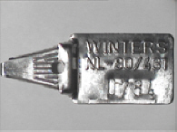 Aluminium sluitzegel met identificatiekenmerk WINTERS NL-90/431 