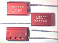 Goedgekeurde stalen kabelverzegeling met alfanumeriek identificatiekenmerk LELY