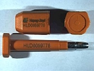 Goedgekeurde bolt seal met New TSS BS02 met Logo Hapag Lloyd + tekst: HLD