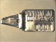Aluminium sluitzegel met numeriek identificatiekenmerk 001625123