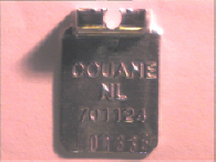 Aluminium sluitzegel met numeriek identificatiekenmerk 701124