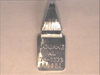 Aluminium sluitzegel met numeriek identificatiekenmerk 70-7323