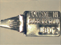 Aluminium sluitzegel met numeriek identificatiekenmerk 805841246/00