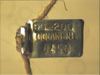 Aluminium sluitzegel met numeriek identificatiekenmerk 90-200