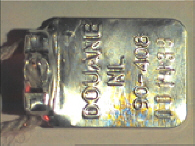 Aluminium sluitzegel met numeriek identificatiekenmerk 90-408