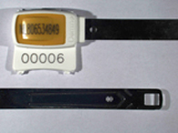 Goedgekeurde stalen bandverzegeling met alfanumeriek identificatiekenmerk NL806534849  