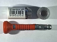 Goedgekeurde bolt seal Oneseal 79-T06 met als identificatiekenmerk EIMSKIP + barcode