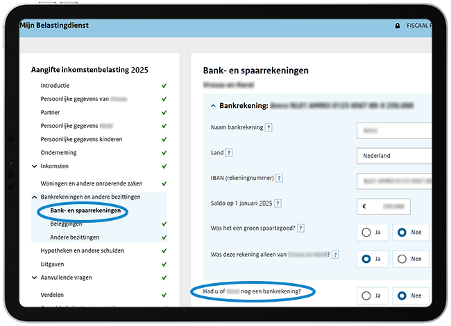 Uitleg vooraf ingevulde gegevens wijzigen, boven afbeelding toegelicht.